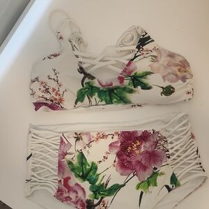 Floral Print Women's Intimate Set
